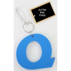 Q Blue Alpha Bag Tag