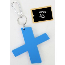 X Blue Alpha Bag Tag